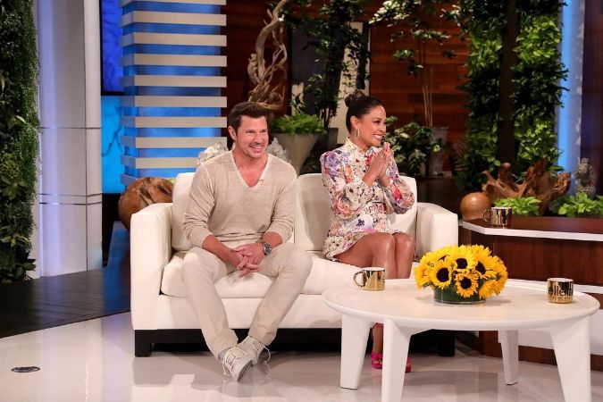 Phoenix Robert Lachey's parents, Nick Lachey and Vanessa Lachey in The Ellen Show